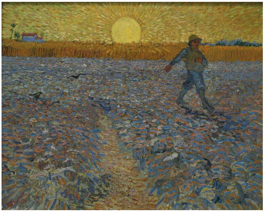 El sembrador (1888) de Vincent van Gogh
