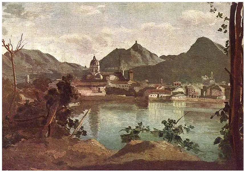 Como y el lago de Como (1834) de Jean-Baptiste Camille Corot