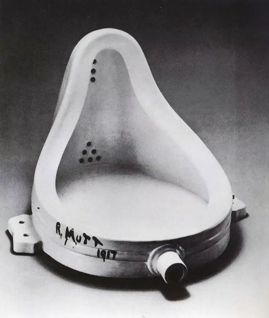 Arte modernista - Fuente (1917) de Marcel Duchamp