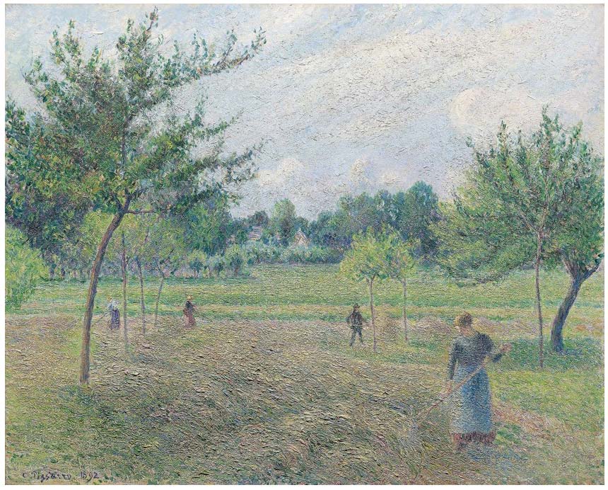 Henificación en Éragny - Coscha de heno en Éragny (1887) de Camille Pissarro