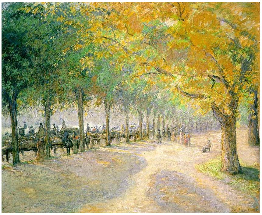 Hyde Park (1890) de Camille Pissarro; 