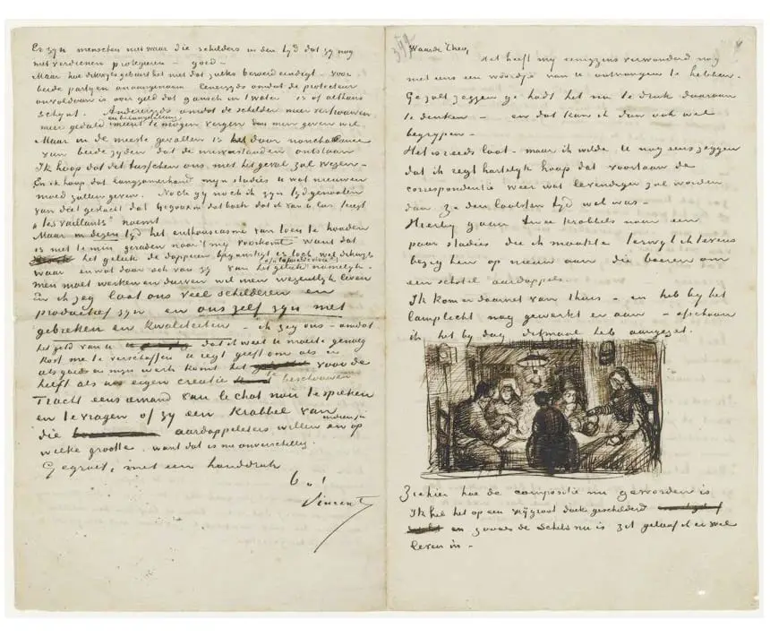 Carta de Vincent Van Gogh a su hermano