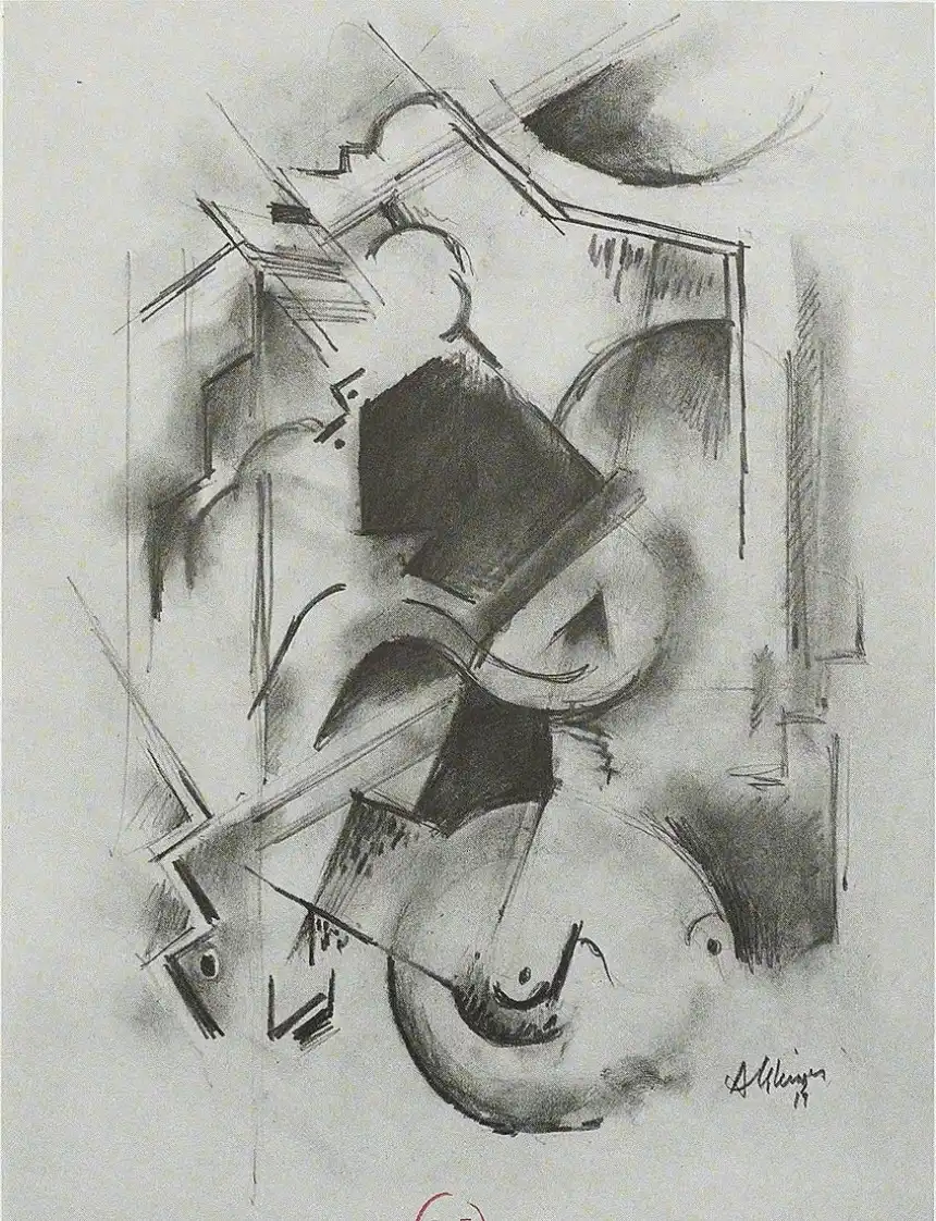 Pintor cubista Albert Gleizes / Retrato de Florent Schmidt (pianista) (1914-1915)
