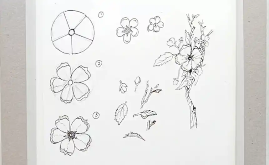 Dibujo de flores 10