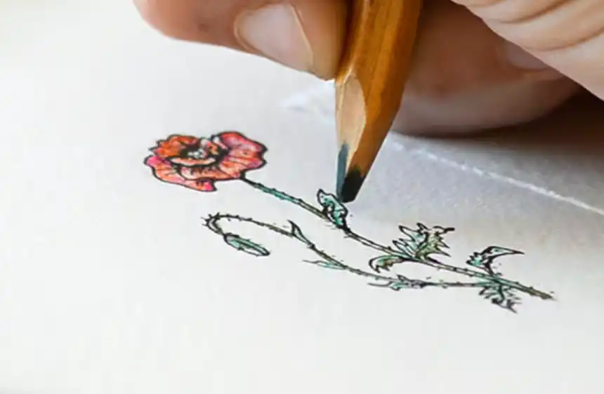Cómo dibujar flores 16