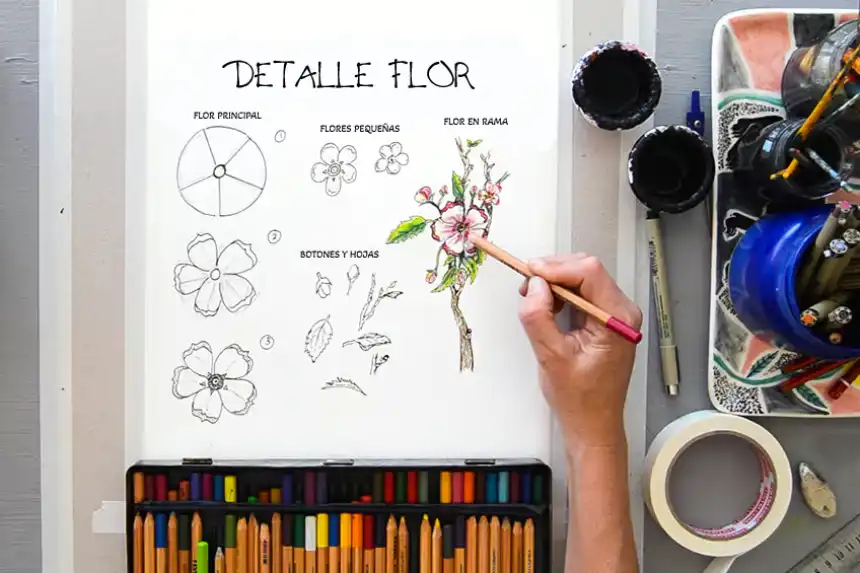 Cómo dibujar flores