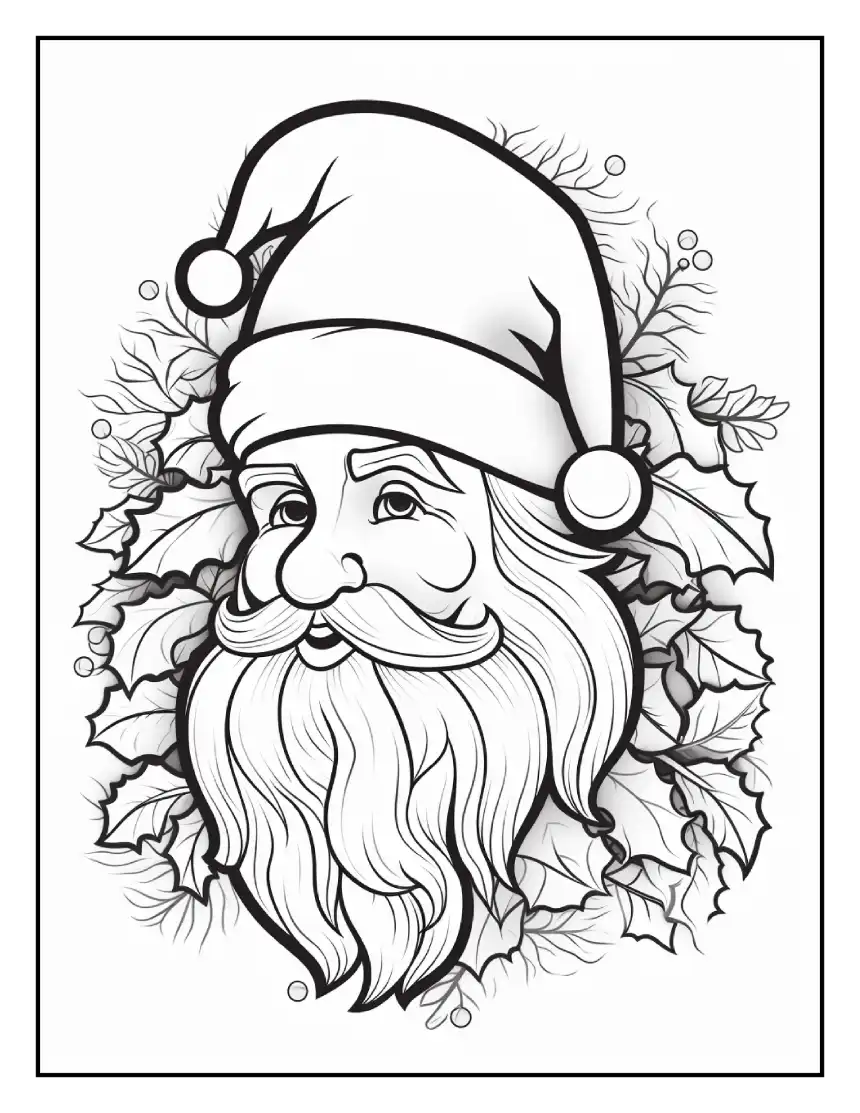 Dibujo de Santa Claus para colorear 