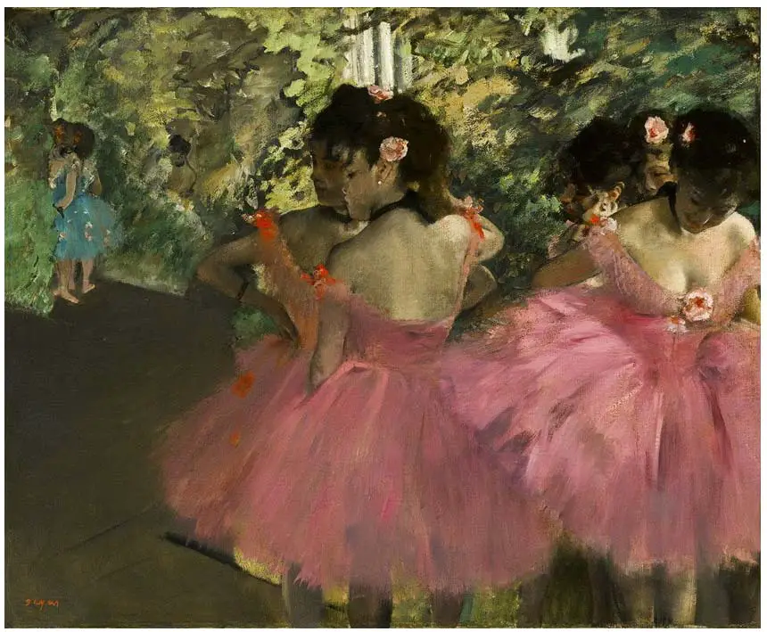 Bailarina en rosa (1876) de Edgar Degas