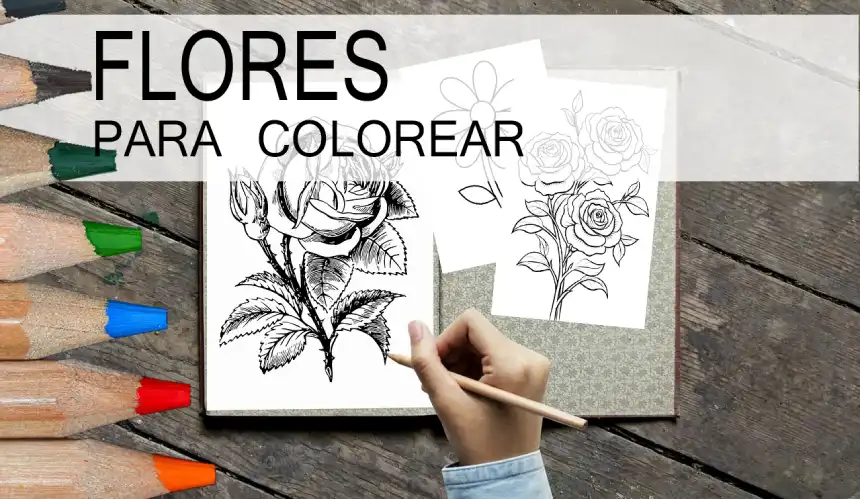 Dibujos de flores para colorear
