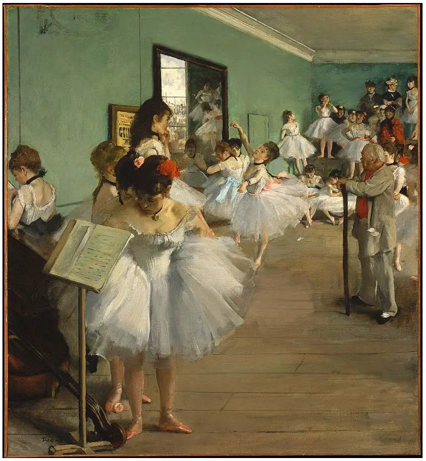 Clase de baile de Edgar Degas (1874)