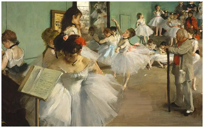 La clase de danza por Edgar Degas