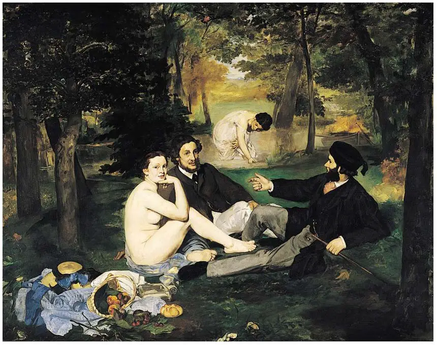 Le Déjeuner sur l'herbe ("Almuerzo sobre la hierba") (1863)