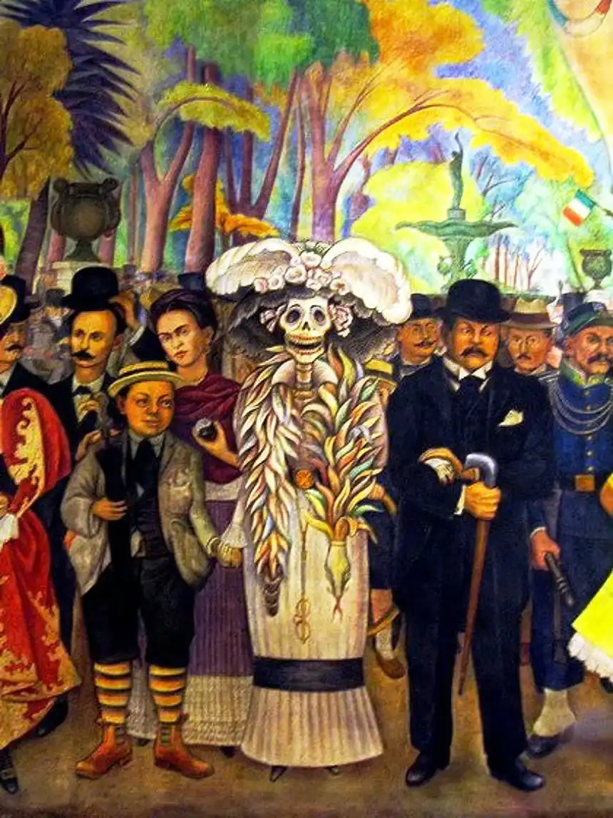 Obras de Diego Rivera: Mural "Sueño de una Tarde Dominical en la Alameda Central" (1947)