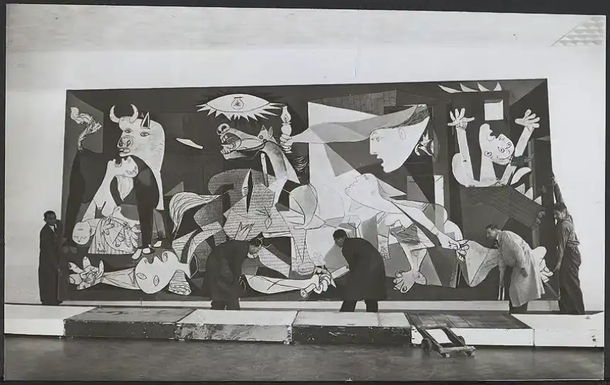 Pintura al óleo moderna la Guernica de 1956 de Pablo Picasso