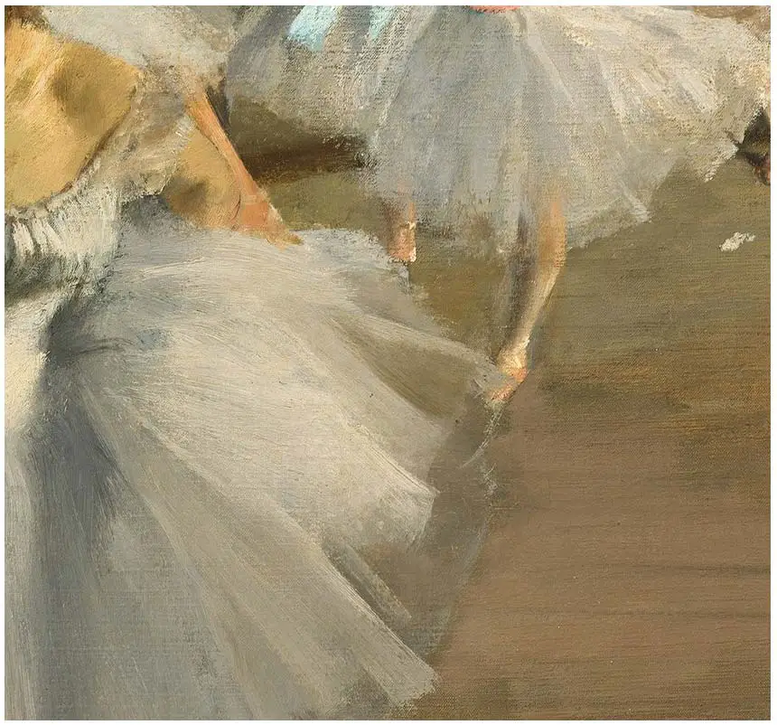 Pinceladas en clase de baile Pintura de Edgar Degas