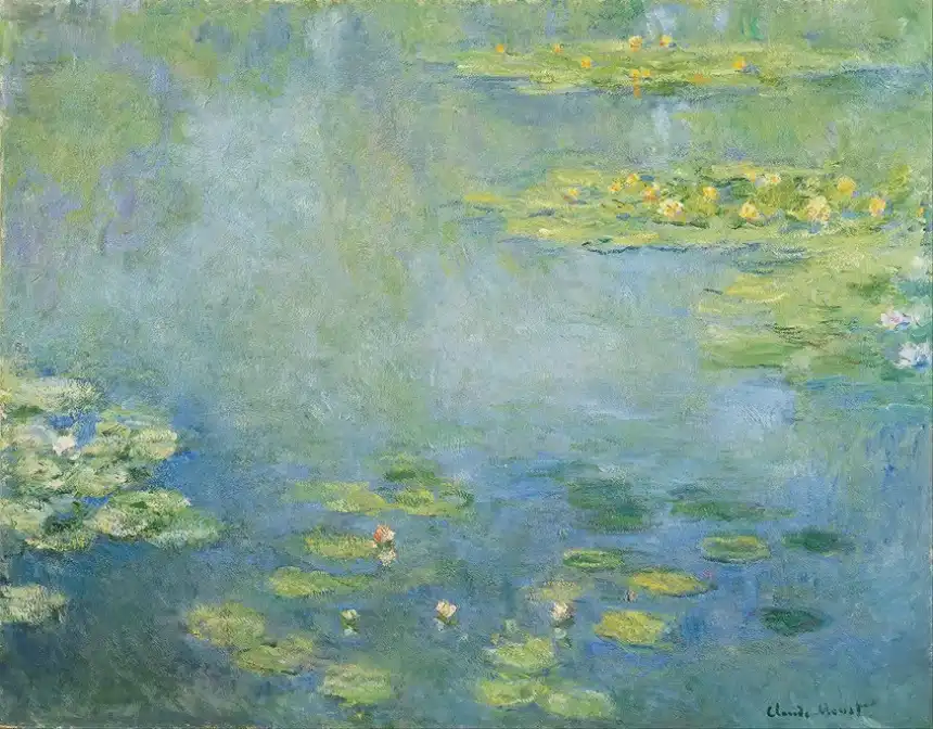 Pintura impresionista de Claude Monet - Nenúfares