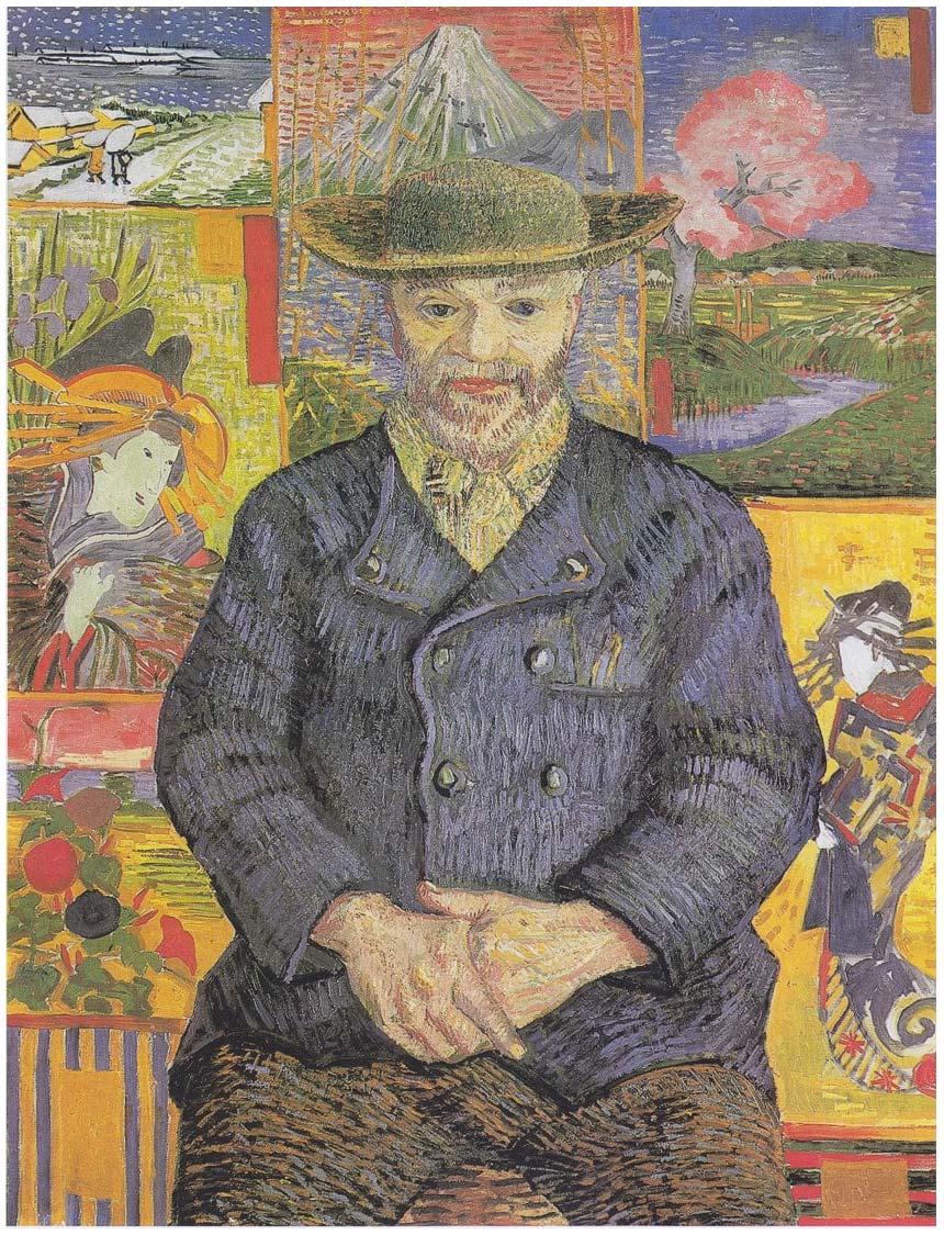 Retrato del padre Tanguy (1887) de Vincent van Gogh