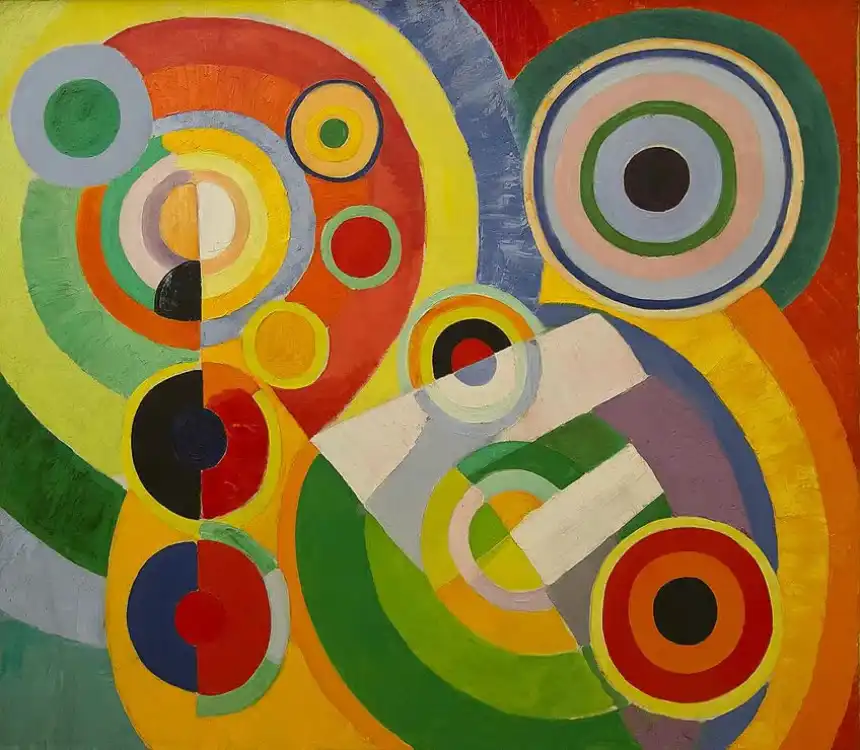 Pintura cubista / Ritmo, alegría de vivir (1930) de Robert Delaunay