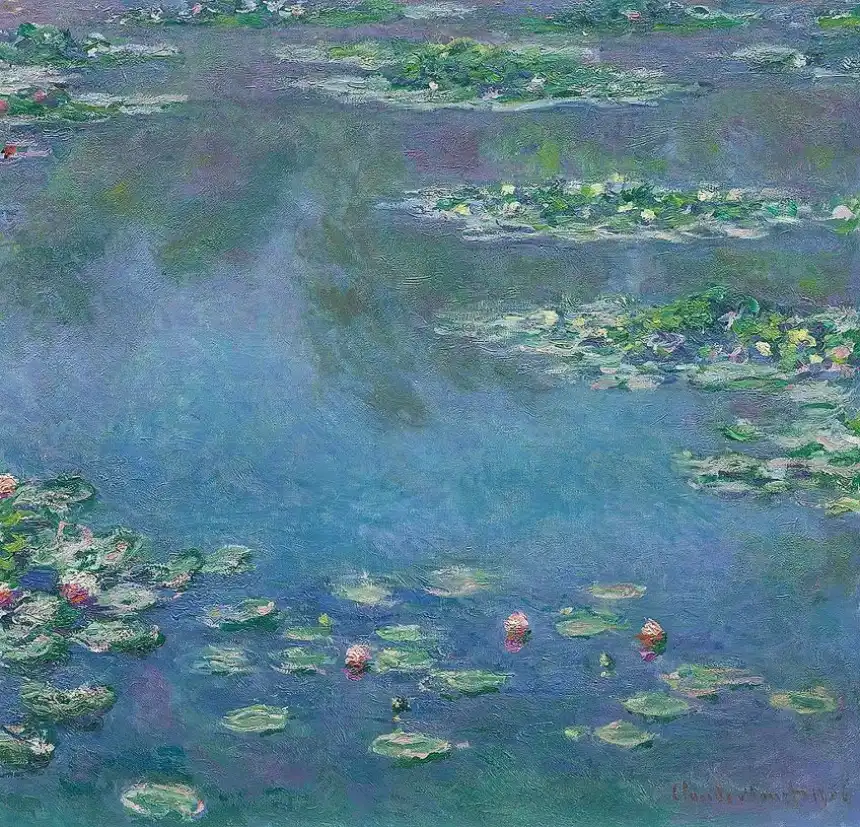 Cuadro modernista de Claude Monet Nenúfares (1906)