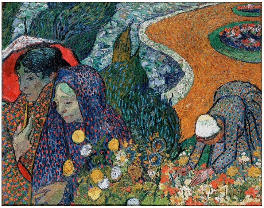 Memoria del jardín de Etten (1888) de Vincent van Gogh