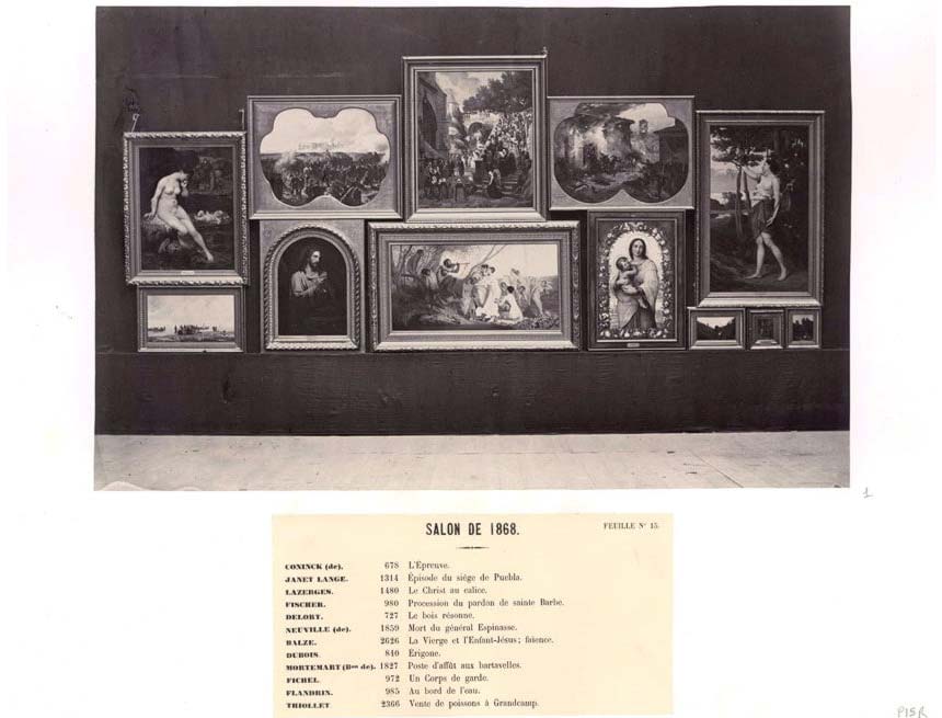 Álbum de fotografías de algunas de las obras expuestas en el Salón de París de 1868