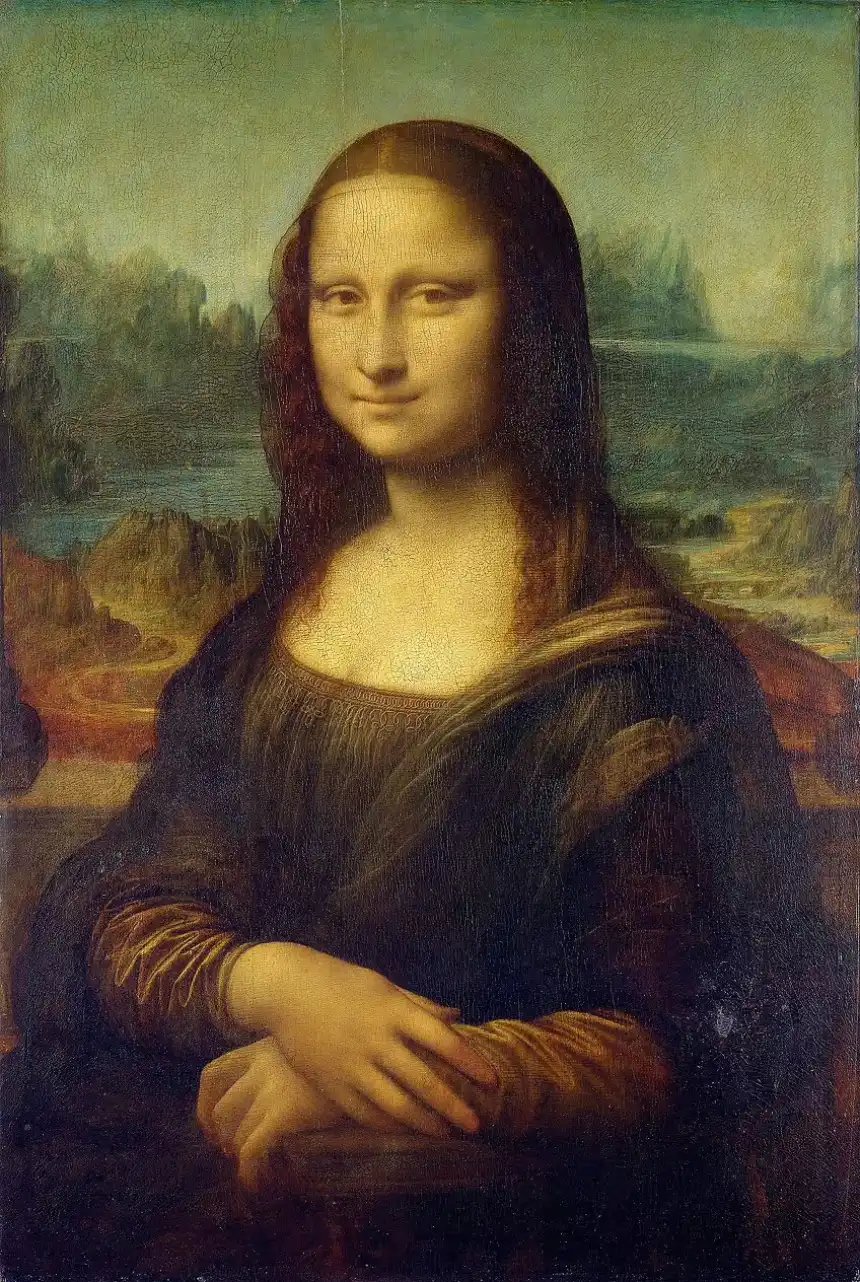 Retrato de pintura al óleo famosa La mona lisa