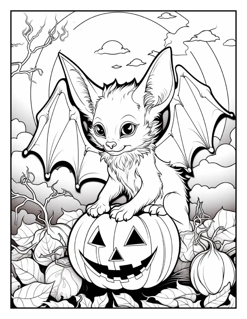 Dibujo para colorear de halloween