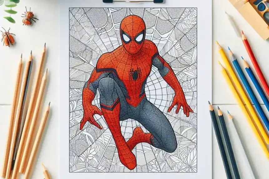 Spiderman páginas para colorear