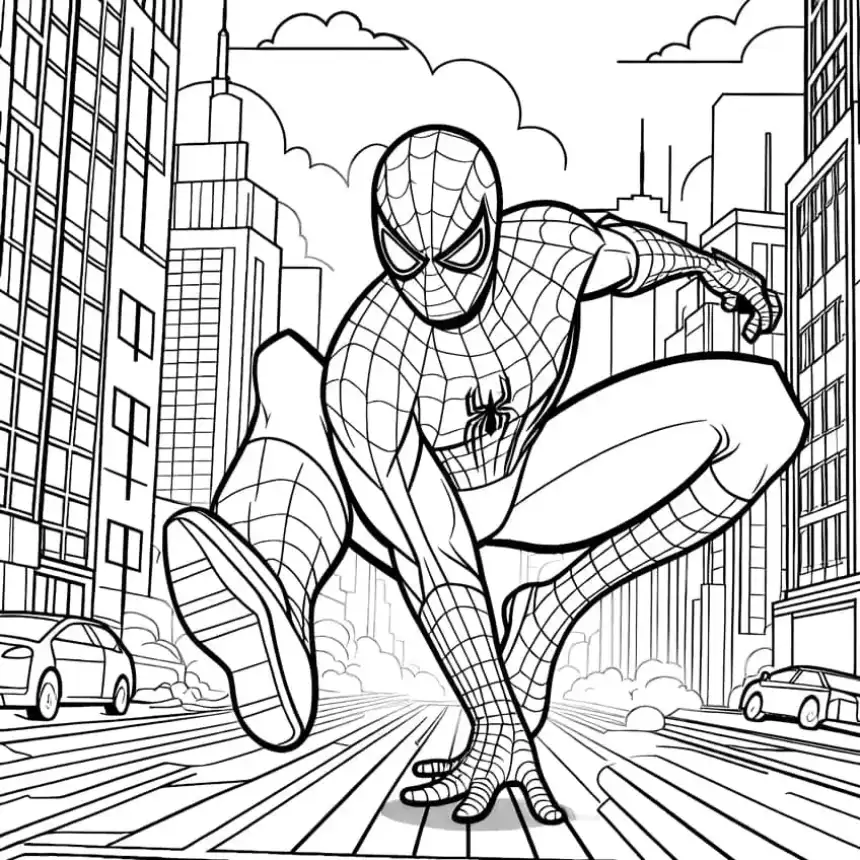 Dibujo para colorear de Spider-man