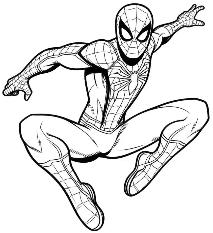 Dibujo spiderman para colorear