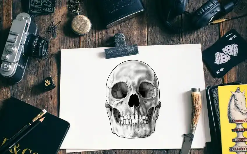 Cómo Dibujar una Calavera – Instrucciones Paso a Paso para Dibujar una Calavera